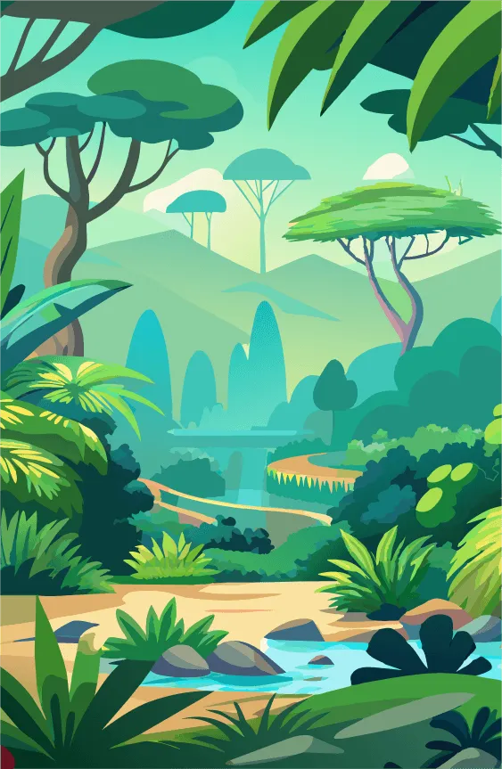 A woodland background